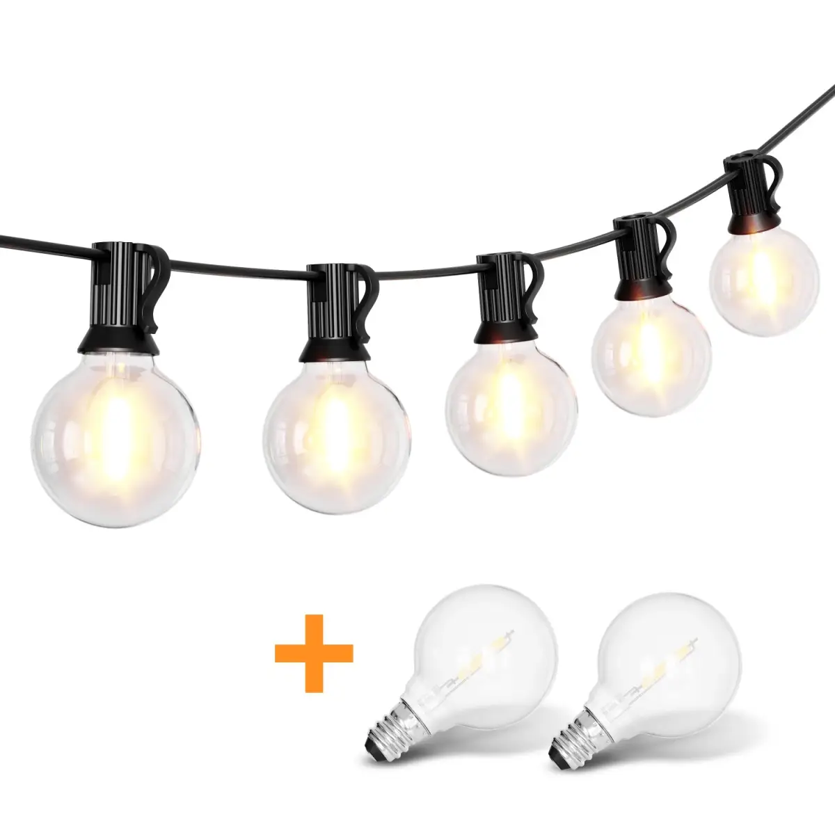 Girlanda ogrodowa świetlna łańcuch 30x LED 20m 9 trybów lampki ogrodowe 9W - obrazek 2