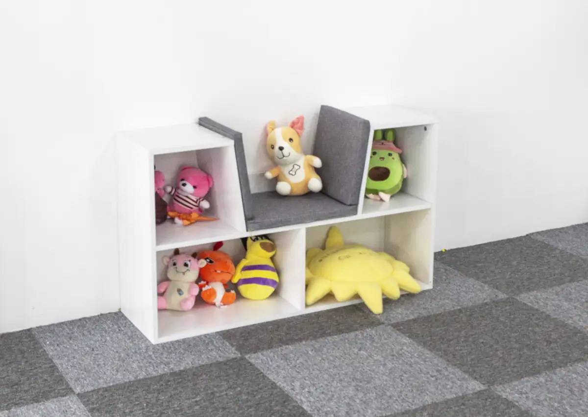 Szafka regał z siedziskiem ławka dla dzieci ECOTOYS - obrazek 9