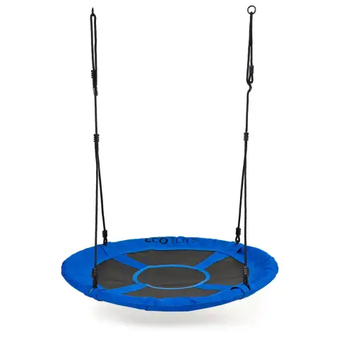 Huśtawka ogrodowa bocianie gniazdo 100 cm niebieska ECOTOYS