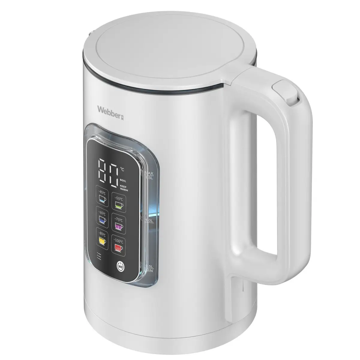 Czajnik elektryczny bezprzewodowy 1,5 L z regulacją temperatury Webber WK110 ELIYA - obrazek 2