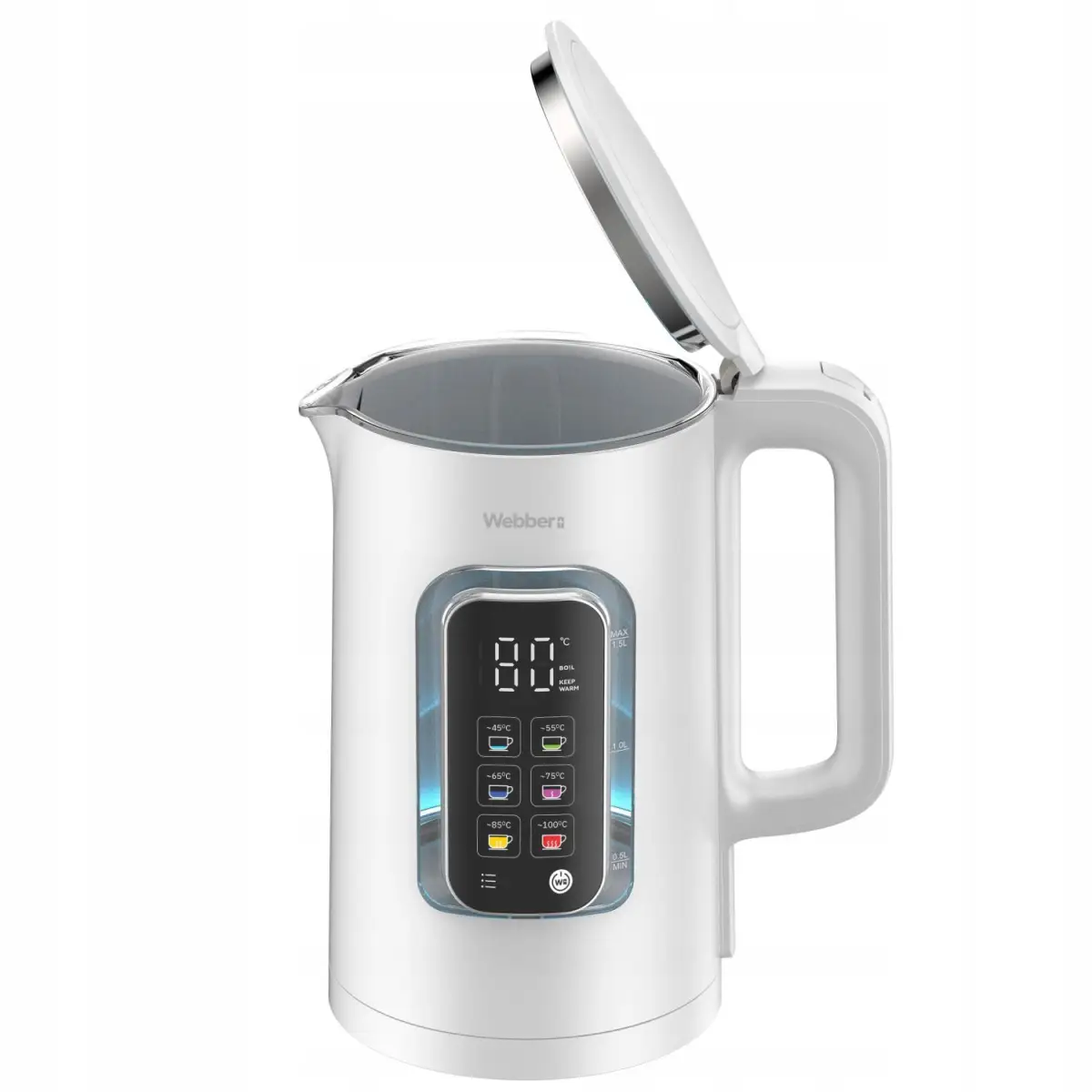 Czajnik elektryczny bezprzewodowy 1,5 L z regulacją temperatury Webber WK110 ELIYA - obrazek 8