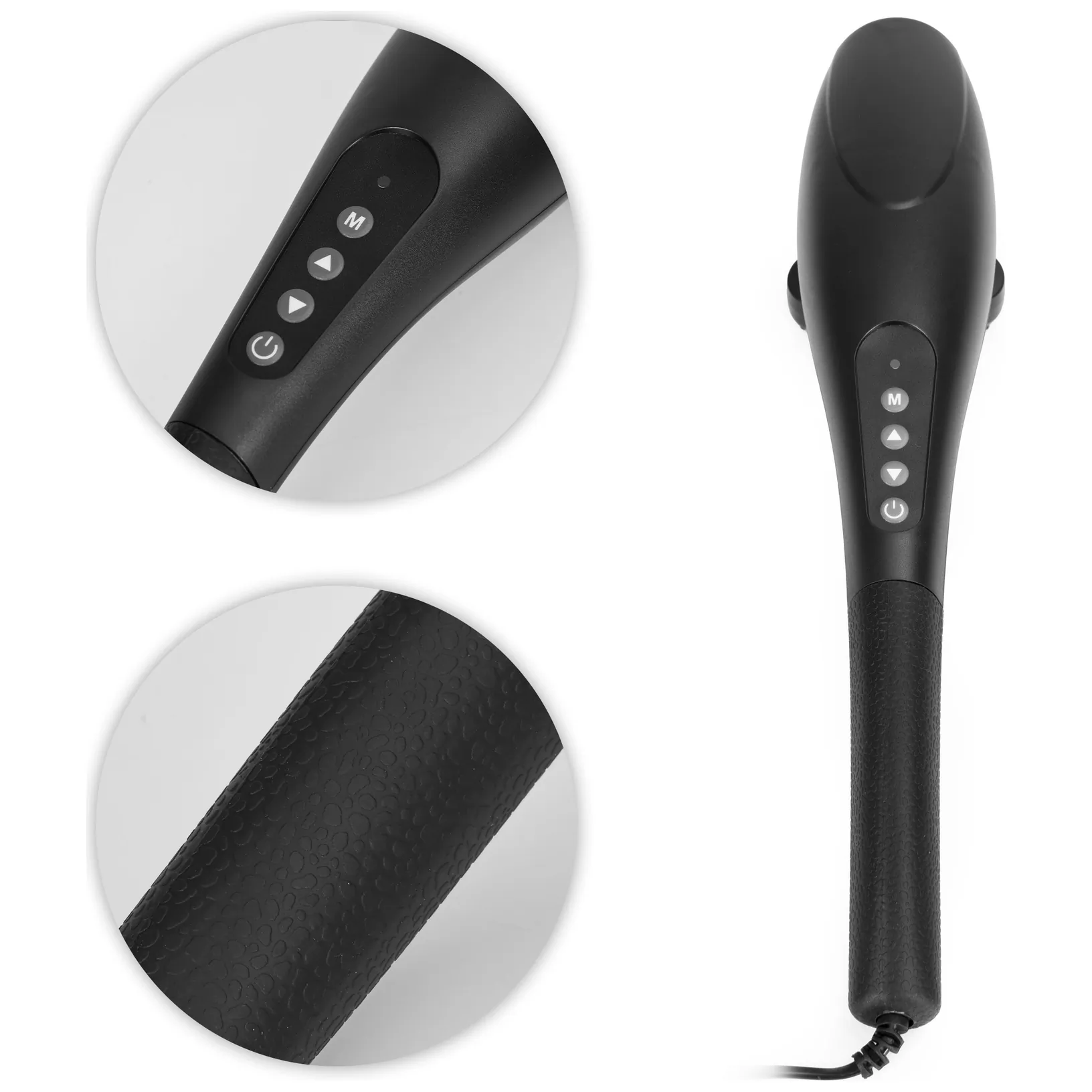 Masażer ręczny wibracyjny do masażu ciała zestaw 5 końcówek 20W ModernHome - obrazek 7