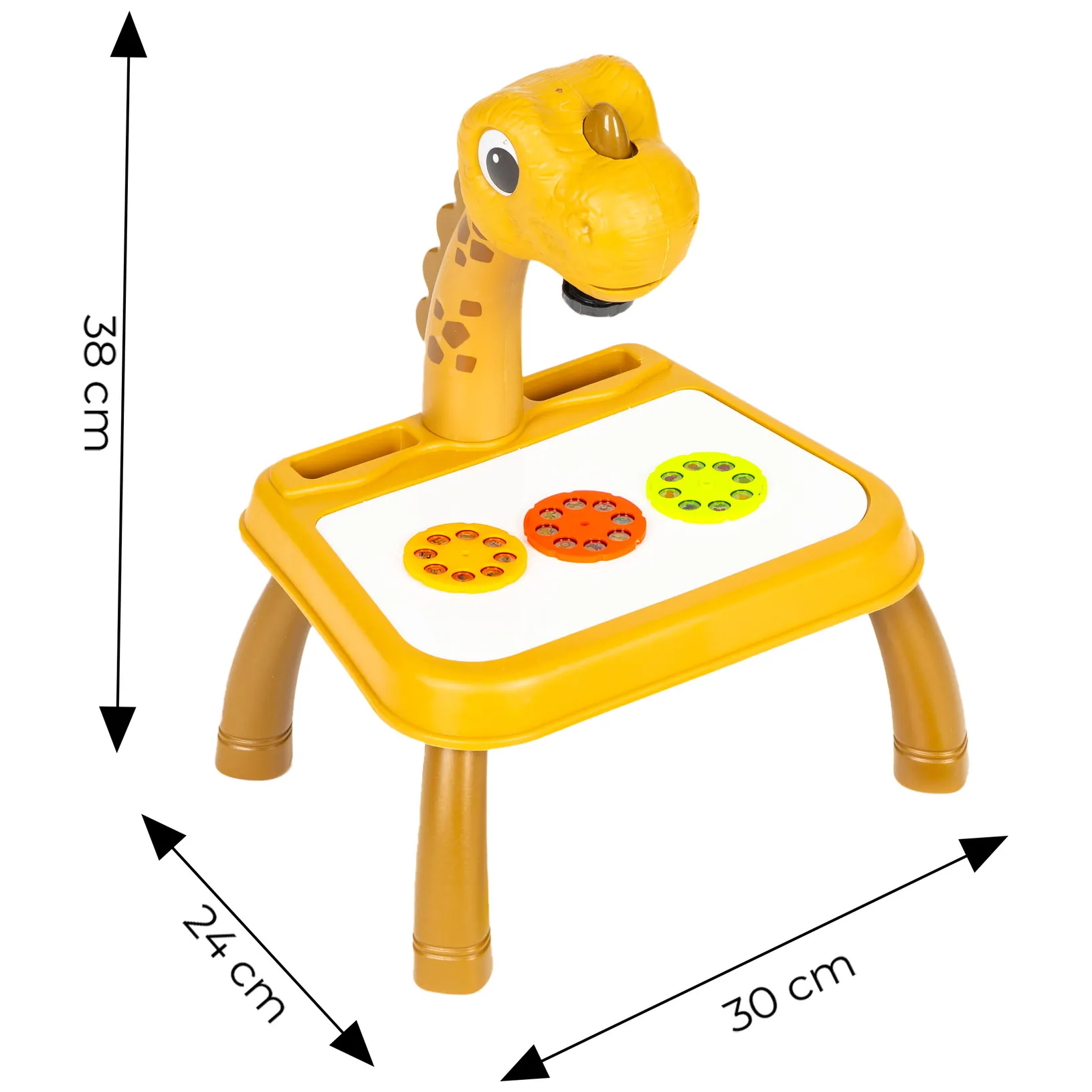 Projektor tablica do rysowania dinozaur 12 flamastrów 24 wzory - obrazek 6