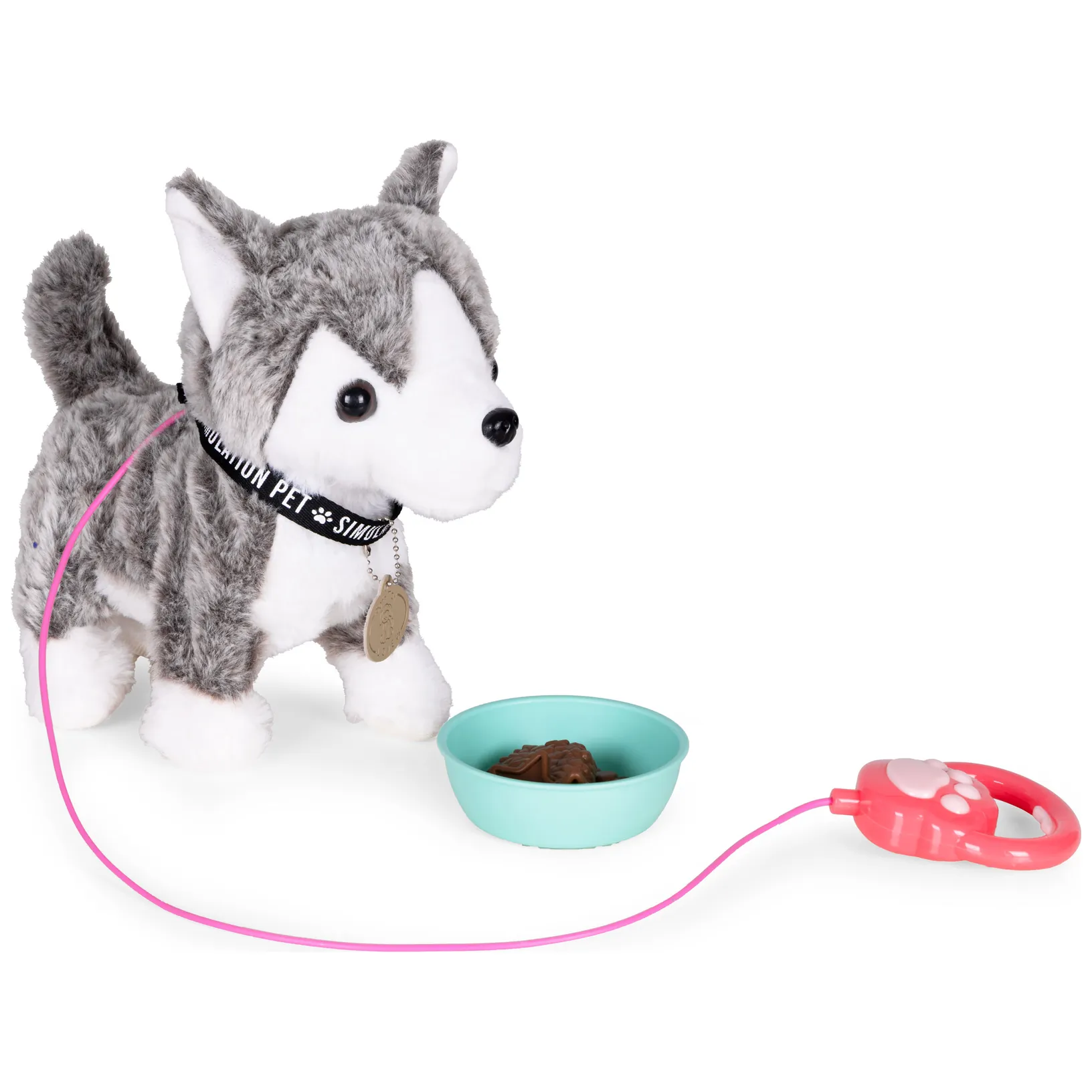 Interaktywny piesek na smyczy husky chodzi i merda ogonem melodyjki - obrazek 4