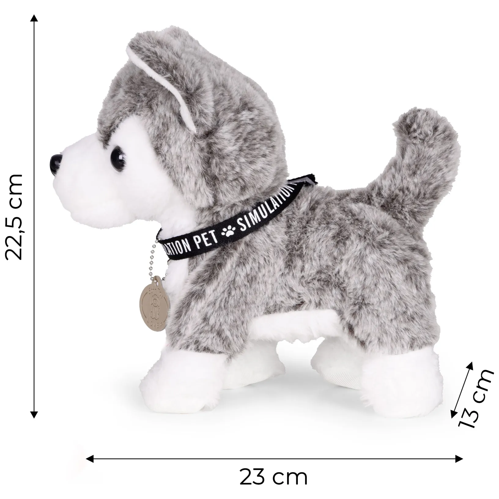Interaktywny piesek na smyczy husky chodzi i merda ogonem melodyjki - obrazek 10