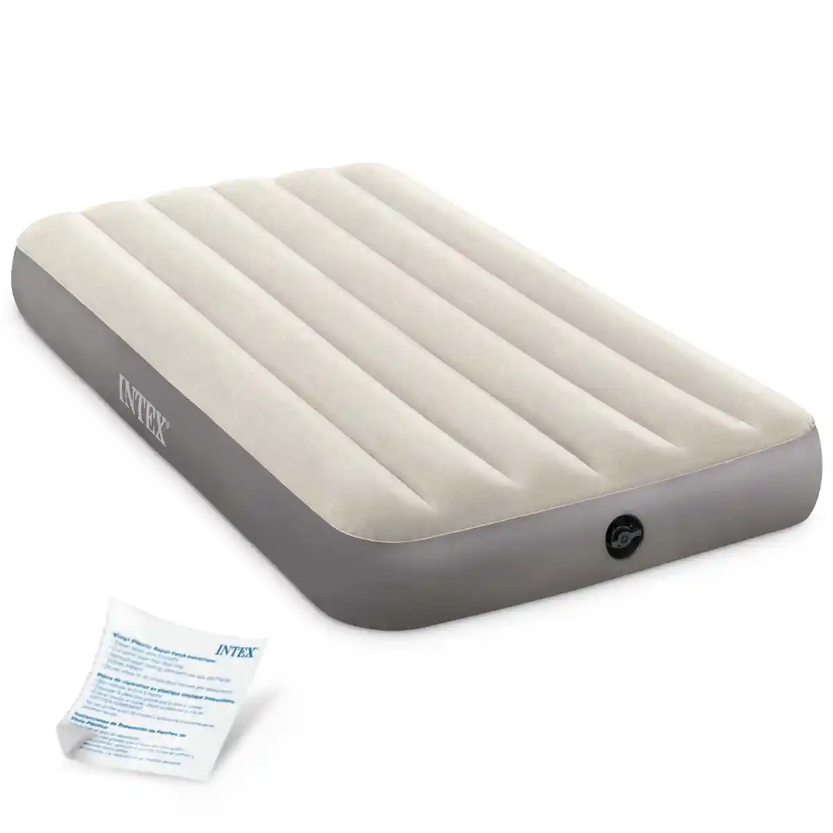 Materac welurowy dmuchany 191x99 cm INTEX 64101