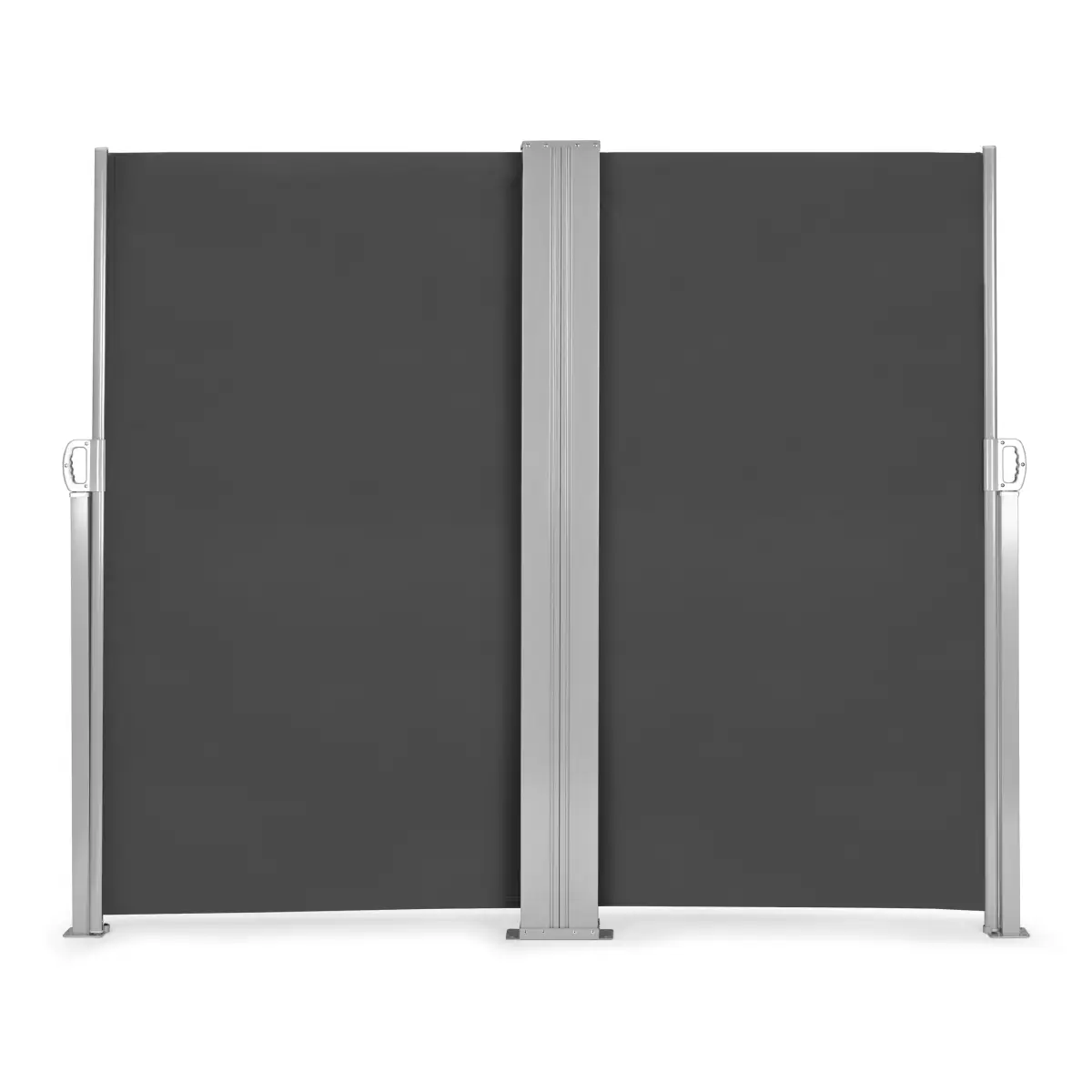 Podwójna markiza 300x300x180 cm przeciwsłoneczna boczna parawan roleta antracyt MultiGarden - obrazek 2