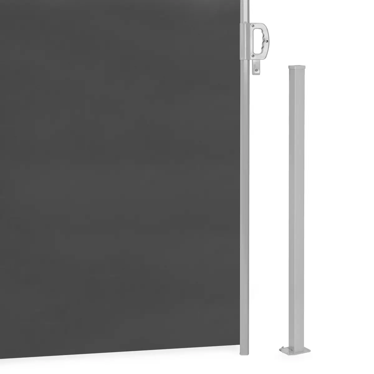 Podwójna markiza 300x300x180 cm przeciwsłoneczna boczna parawan roleta antracyt MultiGarden - obrazek 6