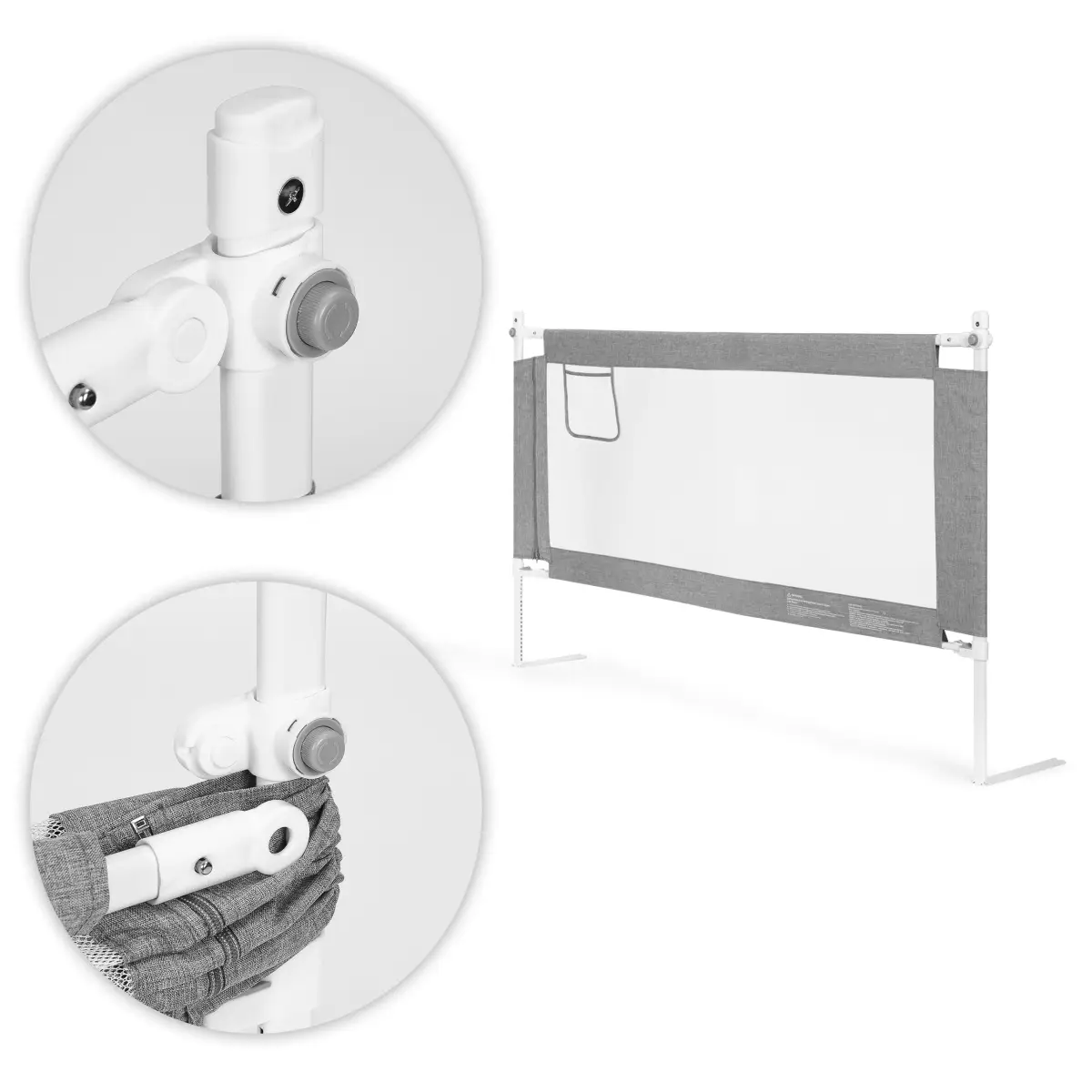 Barierka ochronna na łóżko 160 cm osłona zabezpieczenie dla dzieci ECOTOYS - obrazek 9