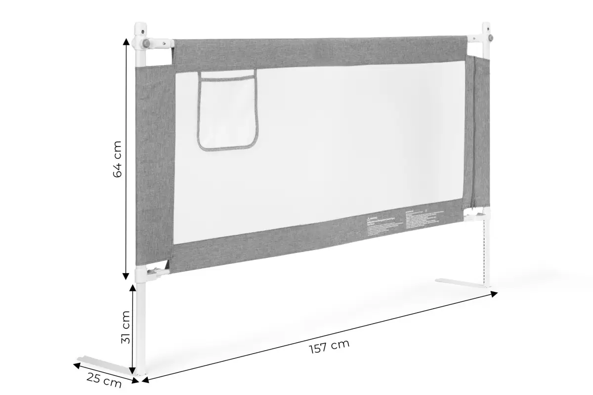 Barierka ochronna na łóżko 160 cm osłona zabezpieczenie dla dzieci ECOTOYS - obrazek 10