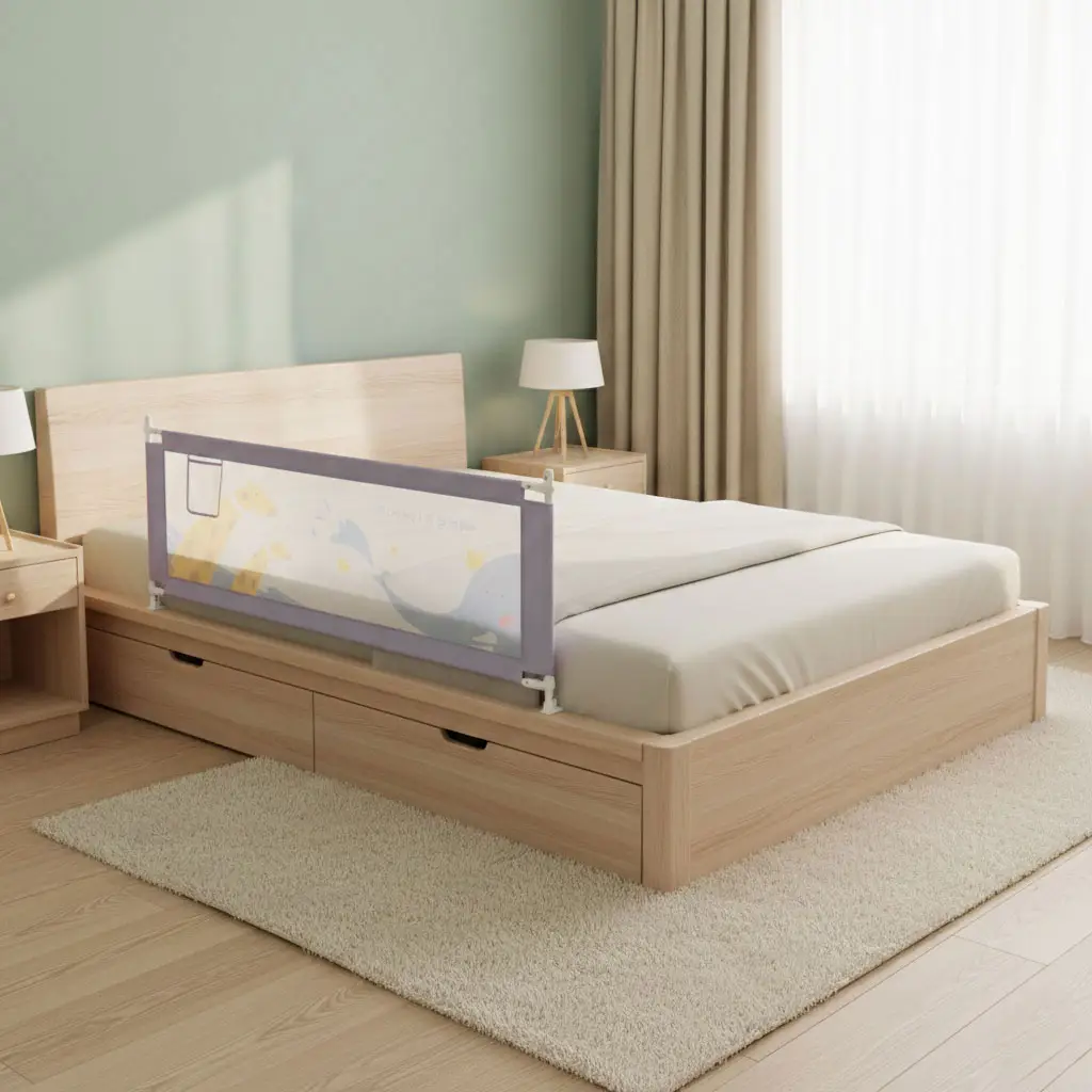 Barierka ochronna na łóżko 200 cm osłona zabezpieczenie dla dzieci ECOTOYS - obrazek 2