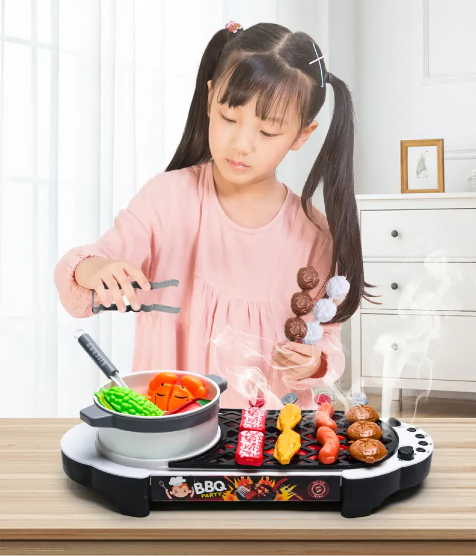 Mini kuchnia grill akcesoria do kuchni dla dzieci - obrazek 2