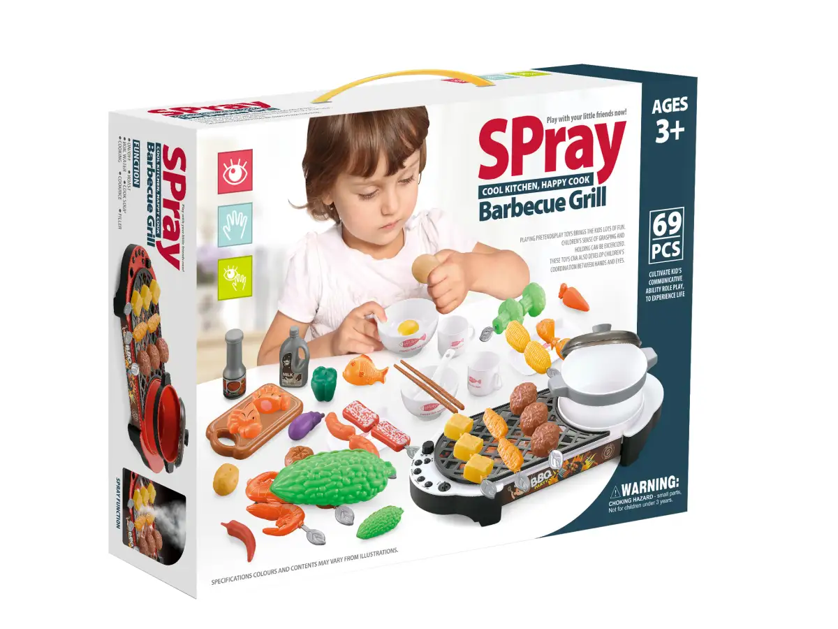 Mini kuchnia grill akcesoria do kuchni dla dzieci - obrazek 3