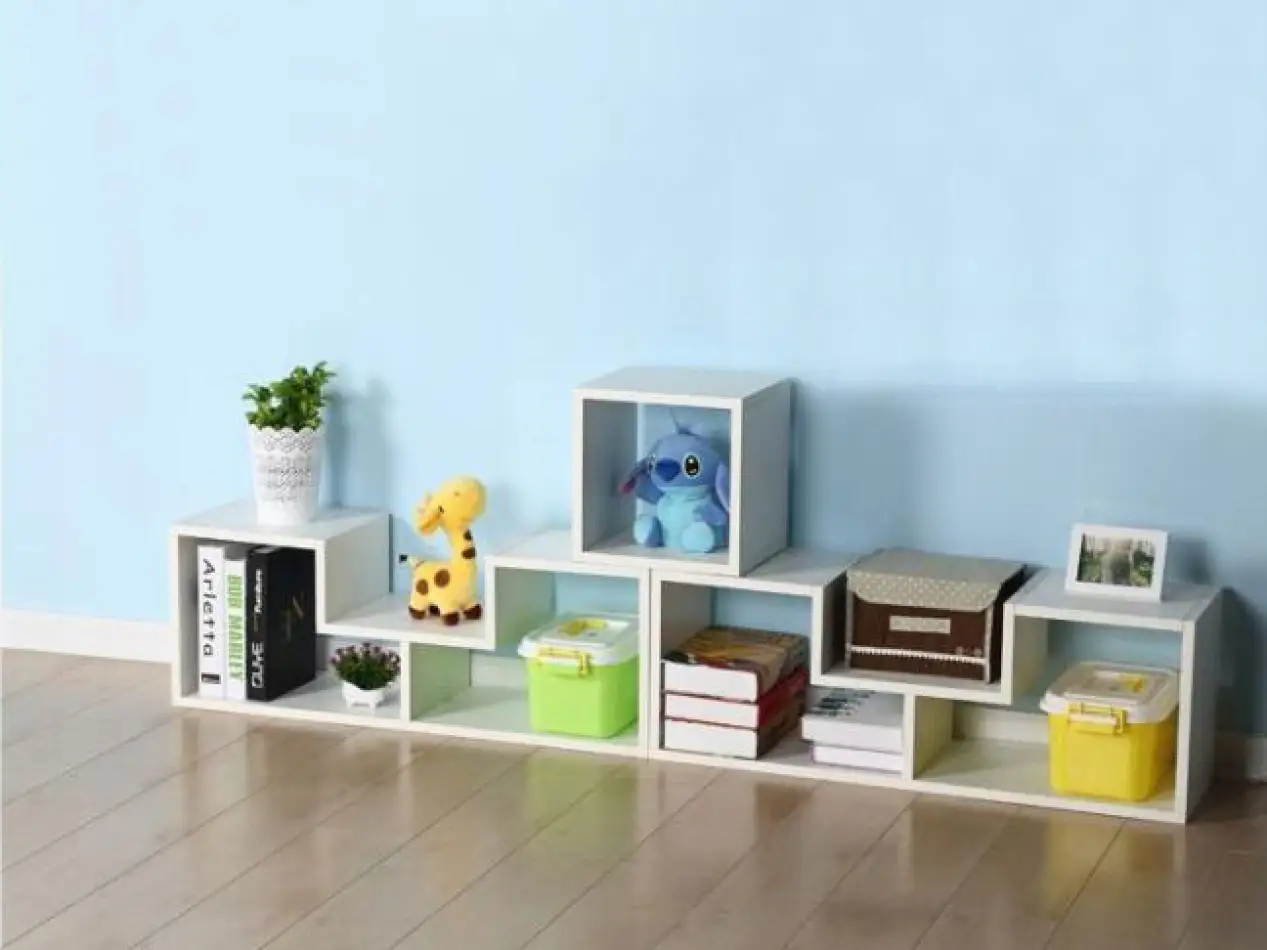 Regał szafka modułowa komoda półki biała ModernHome - obrazek 4