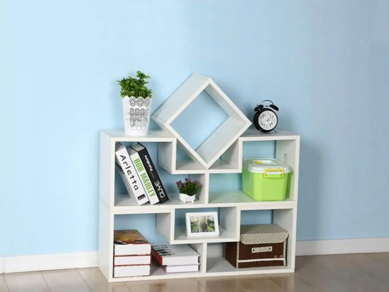 Regał szafka modułowa komoda półki biała ModernHome - obrazek 7