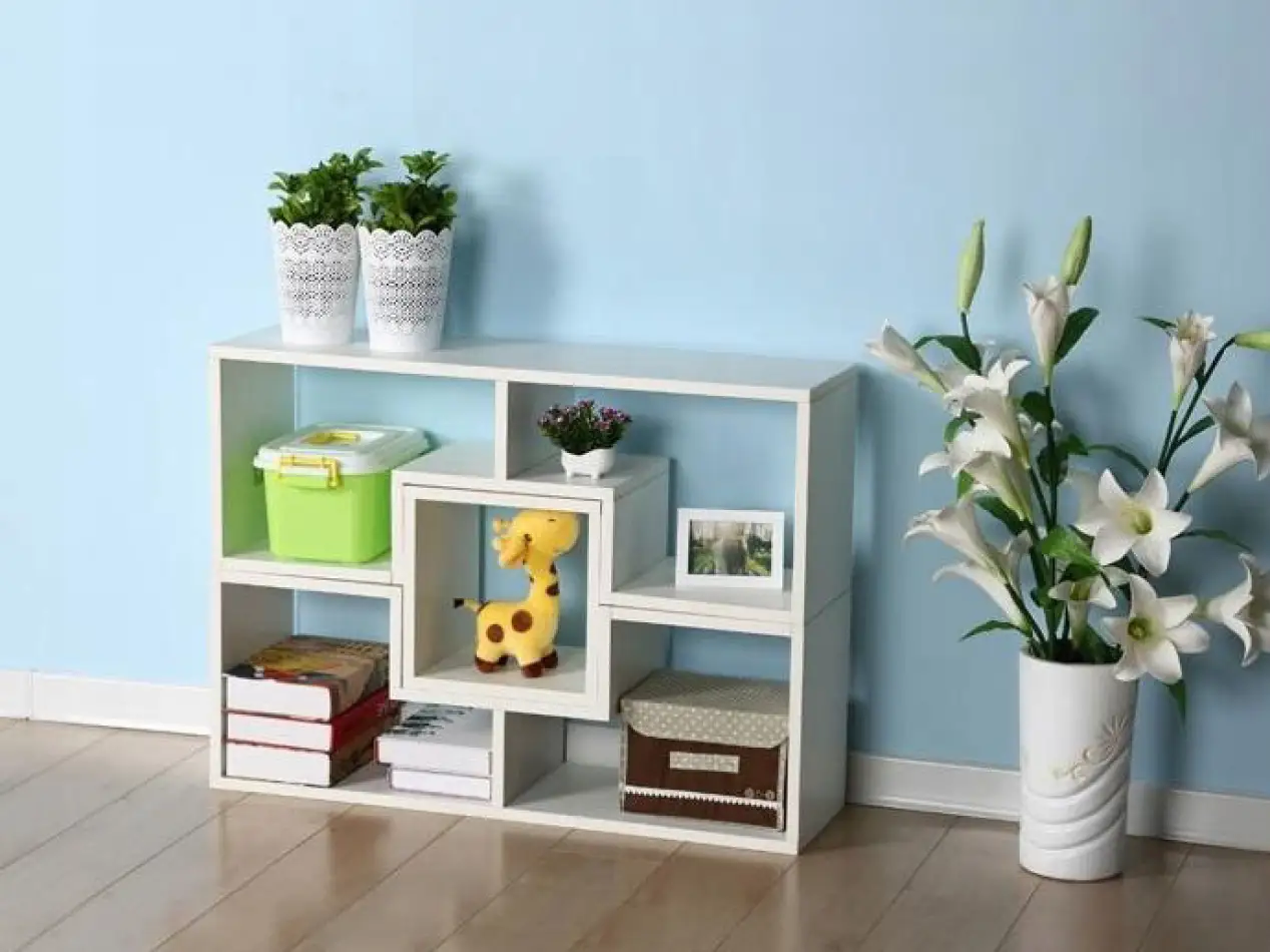 Regał szafka modułowa komoda półki biała ModernHome - obrazek 9