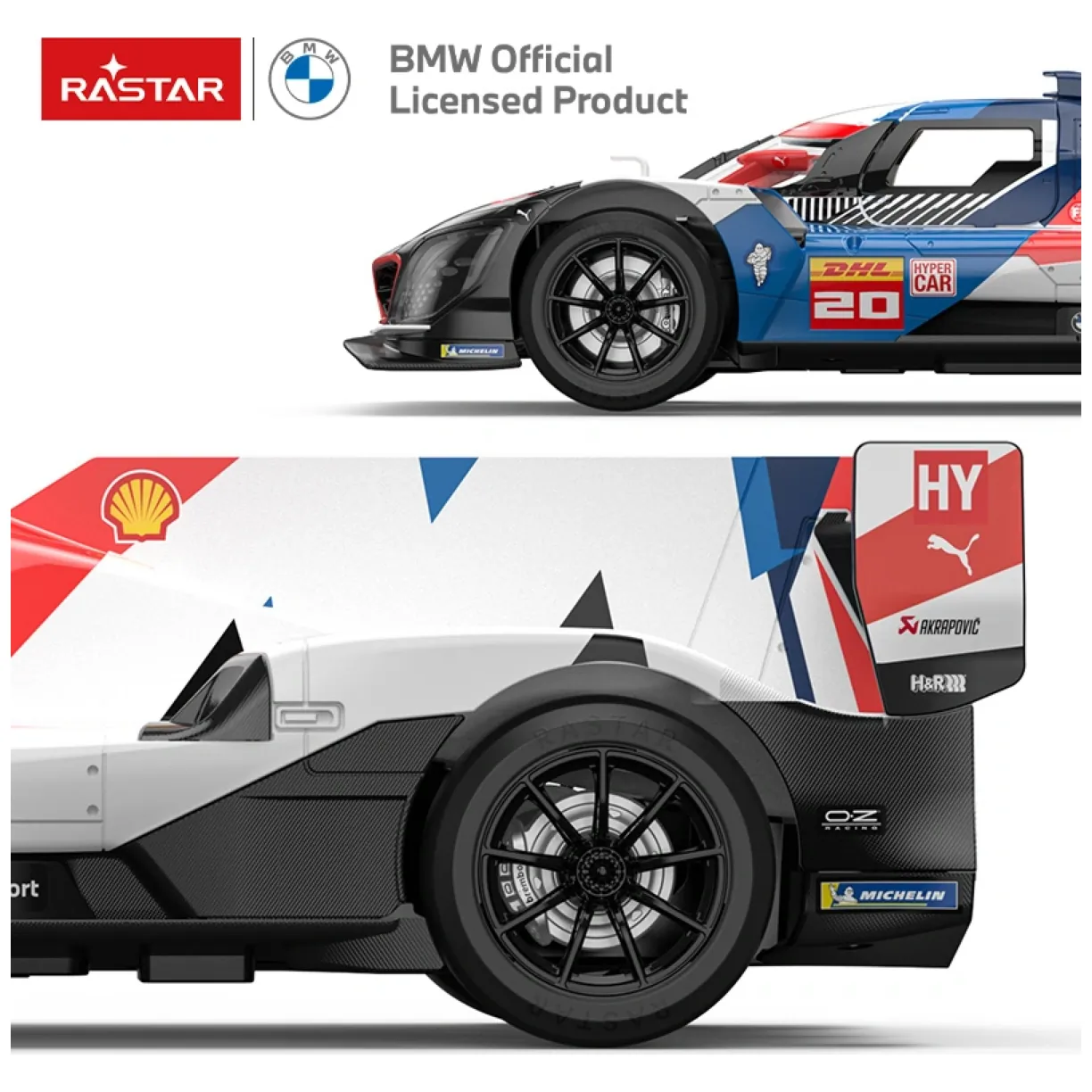 Samochód zdalnie sterowany BMW M Hybrid V8 R/C skala 1:14 Rastar 10190 - obrazek 4