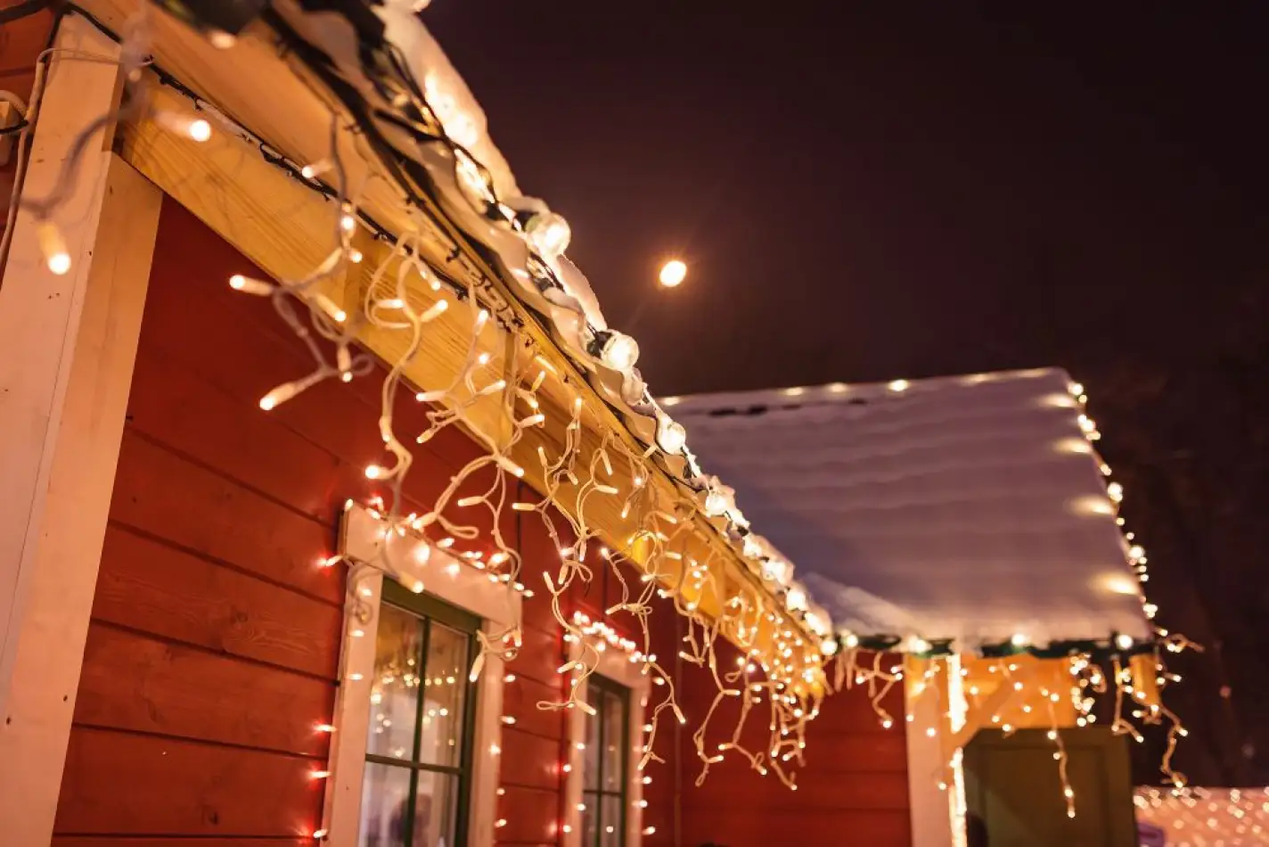 Sople zewnętrzne dekoracyjne lampki światełka 500 LED 19m kurtyna - obrazek 3