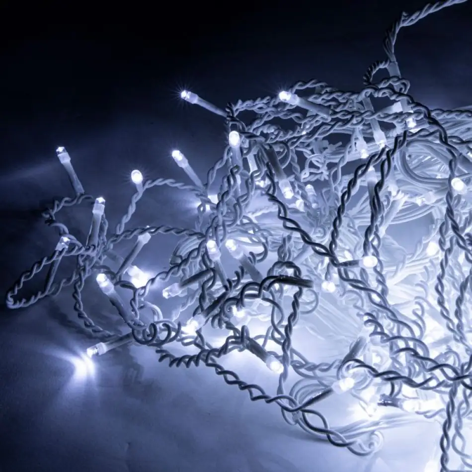 Sople zewnętrzne dekoracyjne lampki światełka 500 LED 19m kurtyna - obrazek 9
