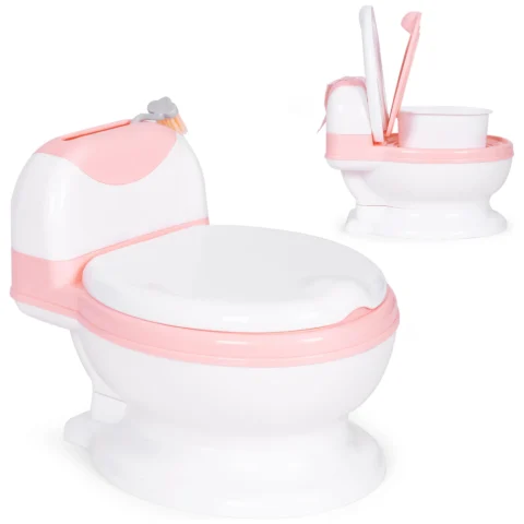 Nocnik toaleta z wyjmowanym wkładem sedes dla dzieci zamykany ze szczotką ECOTOYS