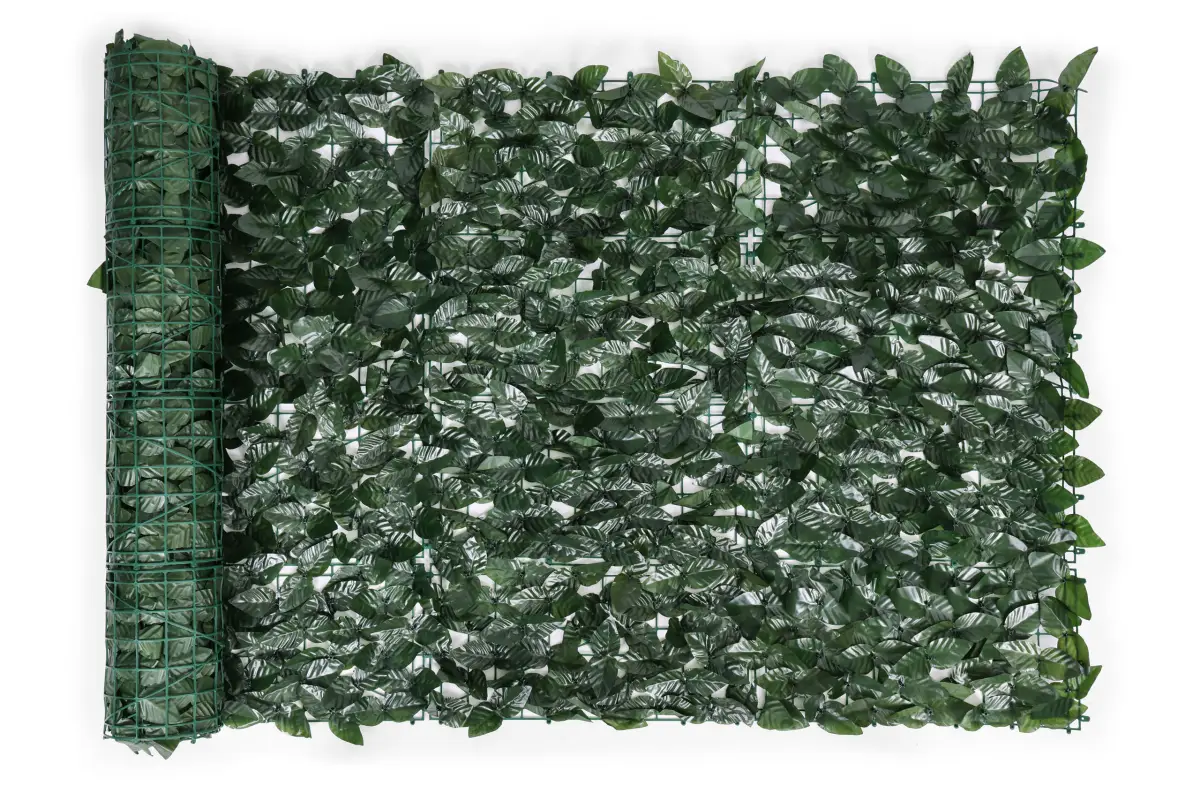 Sztuczny bluszcz żywopłot 300x100 cm zielona osłona na balkon maskująca - obrazek 2