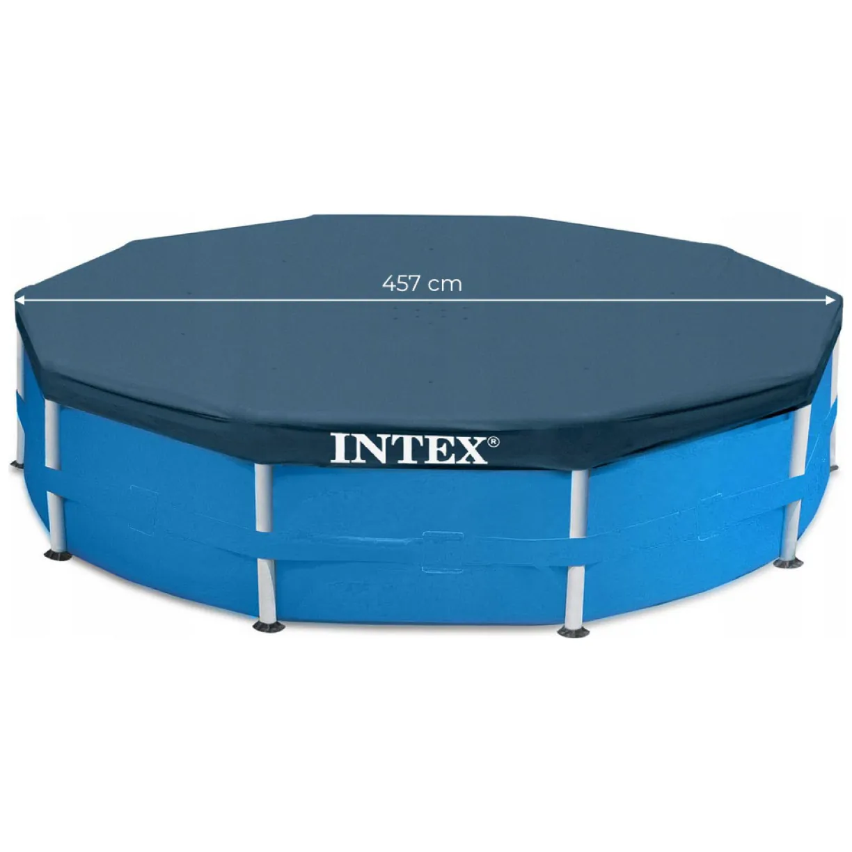 Pokrywa osłona na basen stelażowy 457 cm INTEX 28032 - obrazek 4