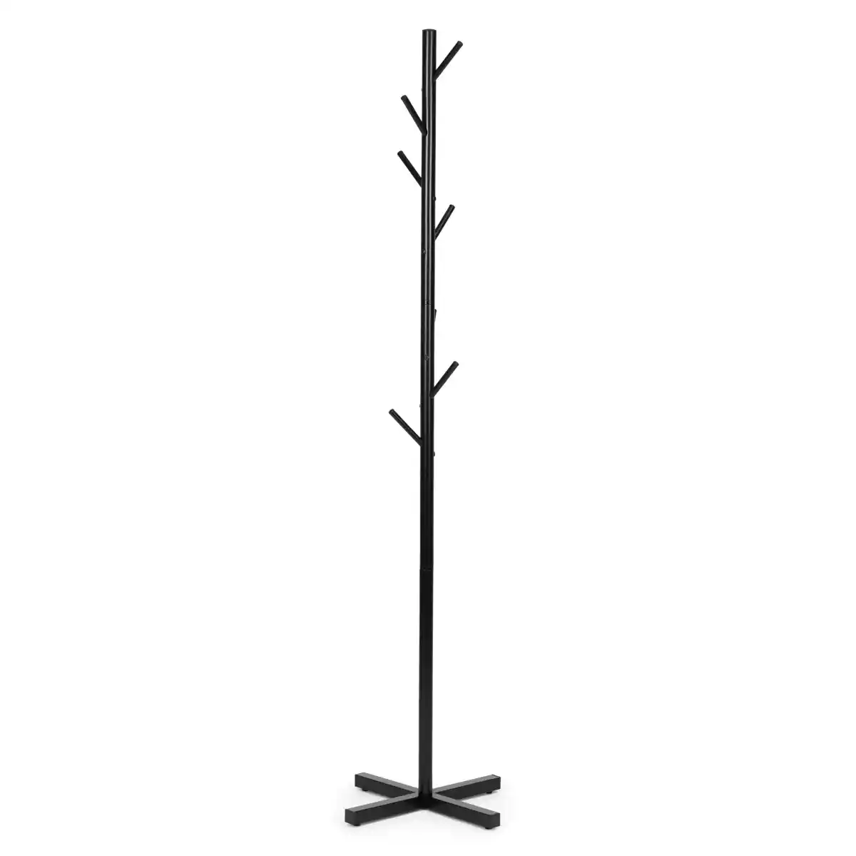 Stojący wieszak na ubrania prosty metalowy 7 haczyków 177 cm ModernHome - obrazek 2