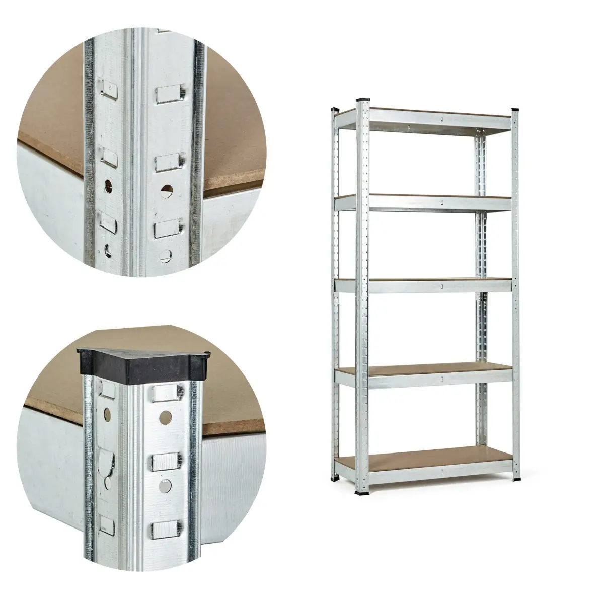 Regał magazynowy 180x90x40 cm stal galwanizowana 5 półek 875 kg ModernHome - obrazek 7