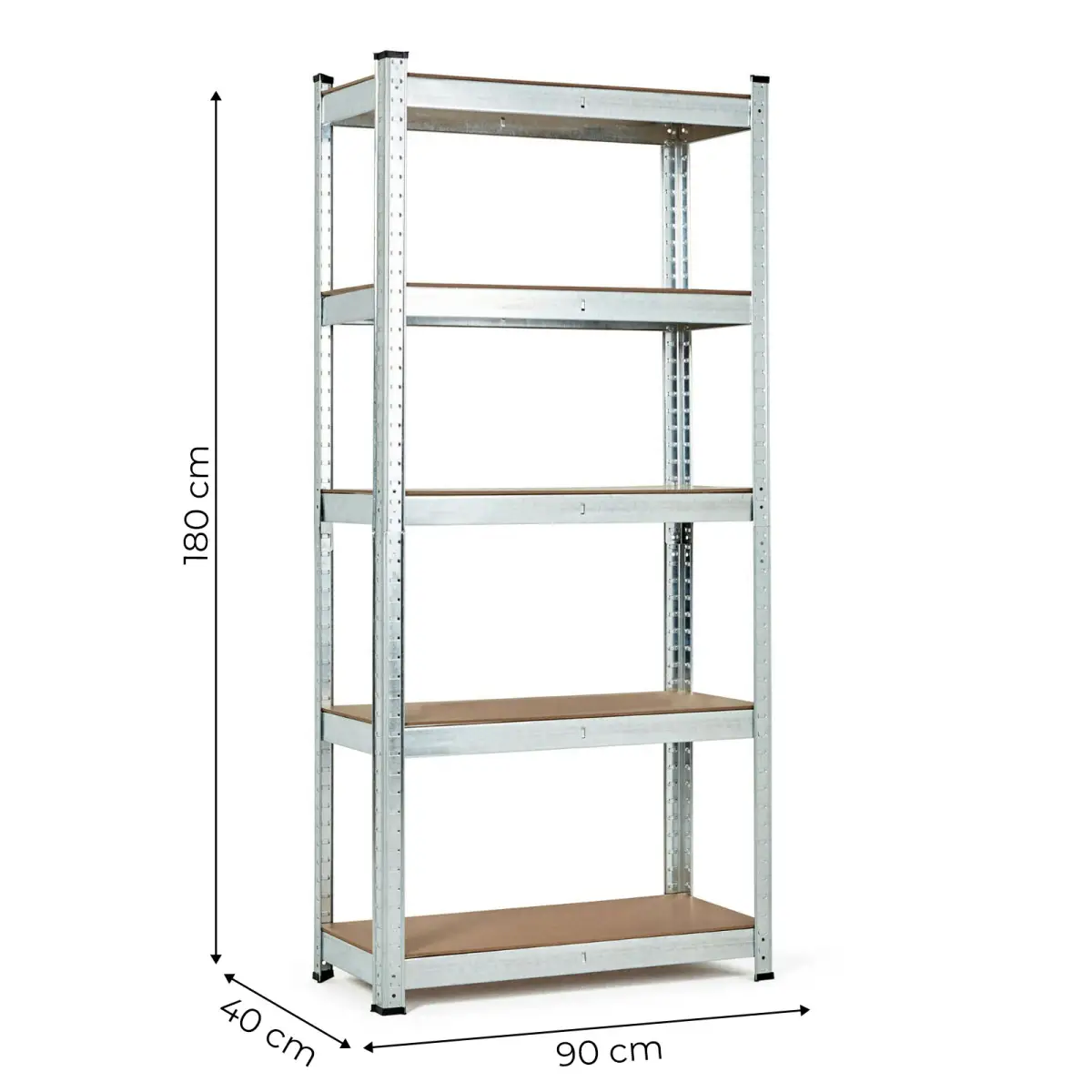 Regał magazynowy 180x90x40 cm stal galwanizowana 5 półek 875 kg ModernHome - obrazek 8