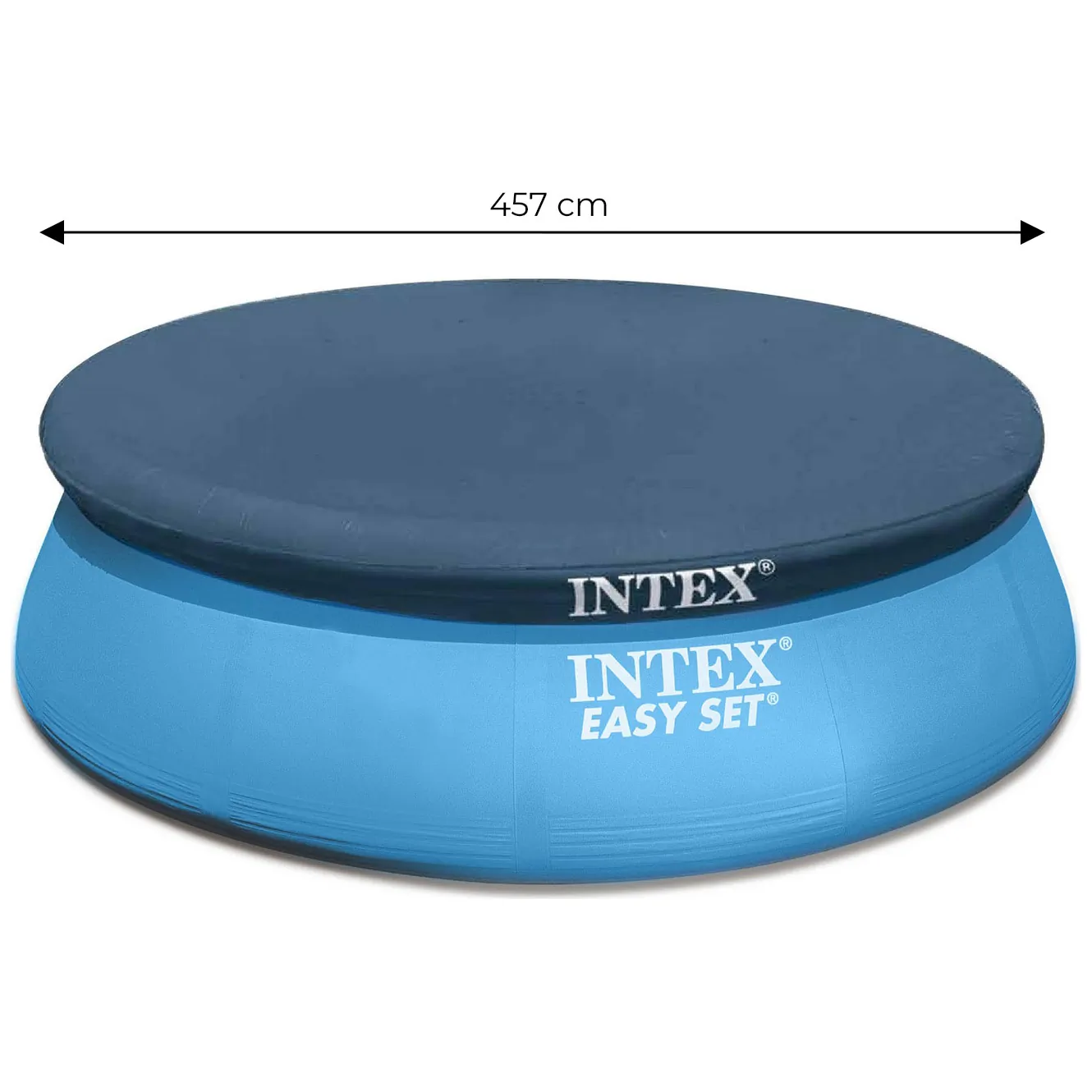 Pokrywa na basen 457 cm mata plandeka INTEX 28023 - obrazek 5
