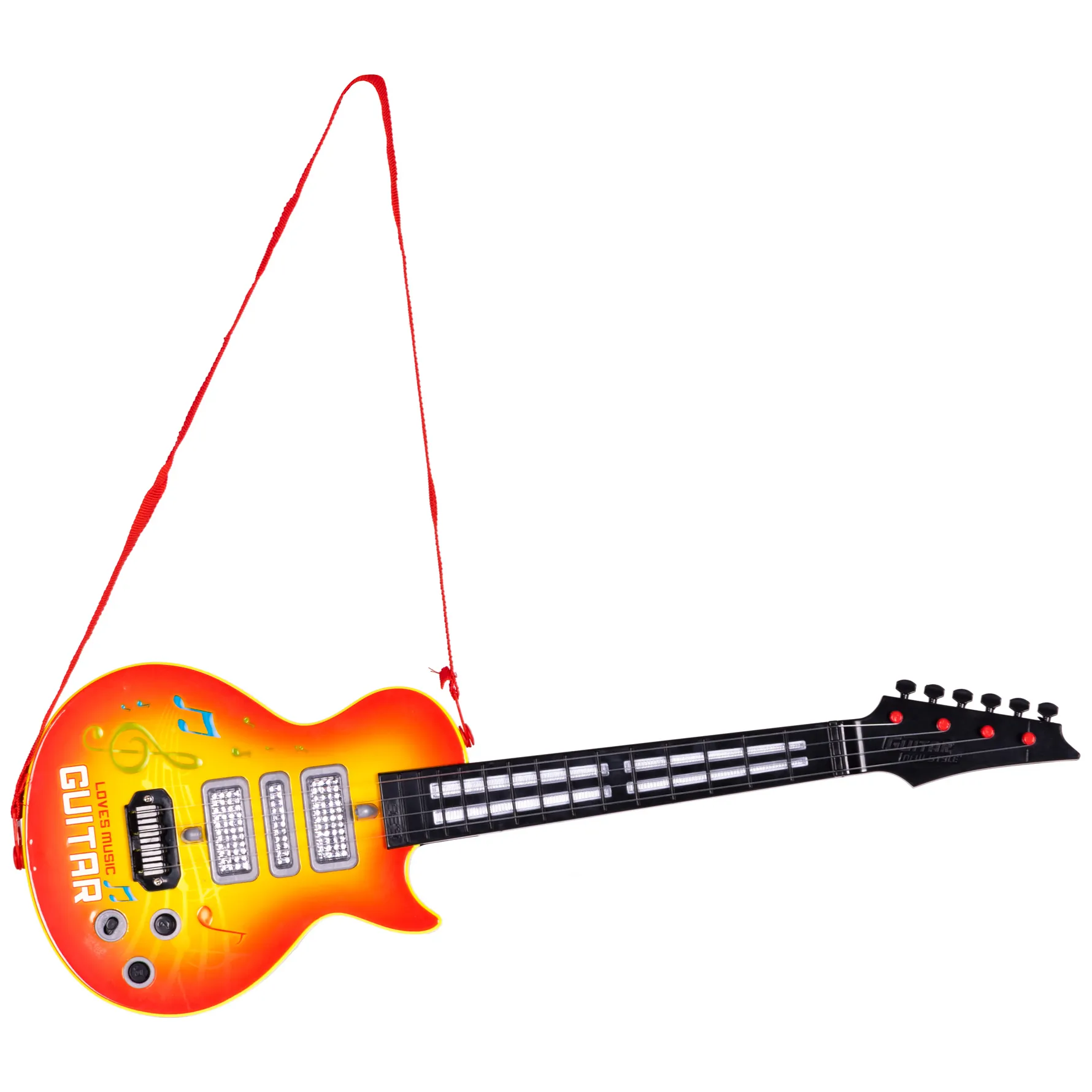 Rockowa gitara dla dzieci z nauką gry na gitarze podczerwień melodie - obrazek 5