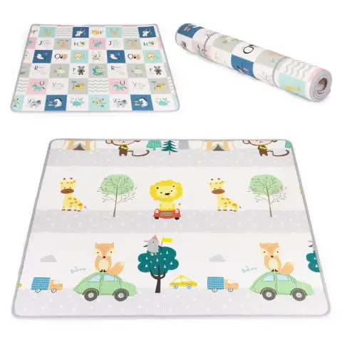 Mata piankowa dla dzieci edukacyjna dwustronna zwijana alfabet ECOTOYS