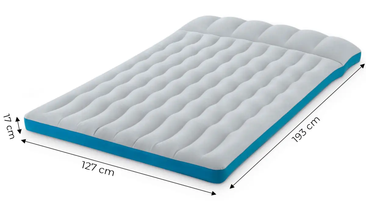 Materac dmuchany dwuosobowy kempingowy 193x127x17 cm łóżko z zagłówkiem INTEX 67999 - obrazek 5