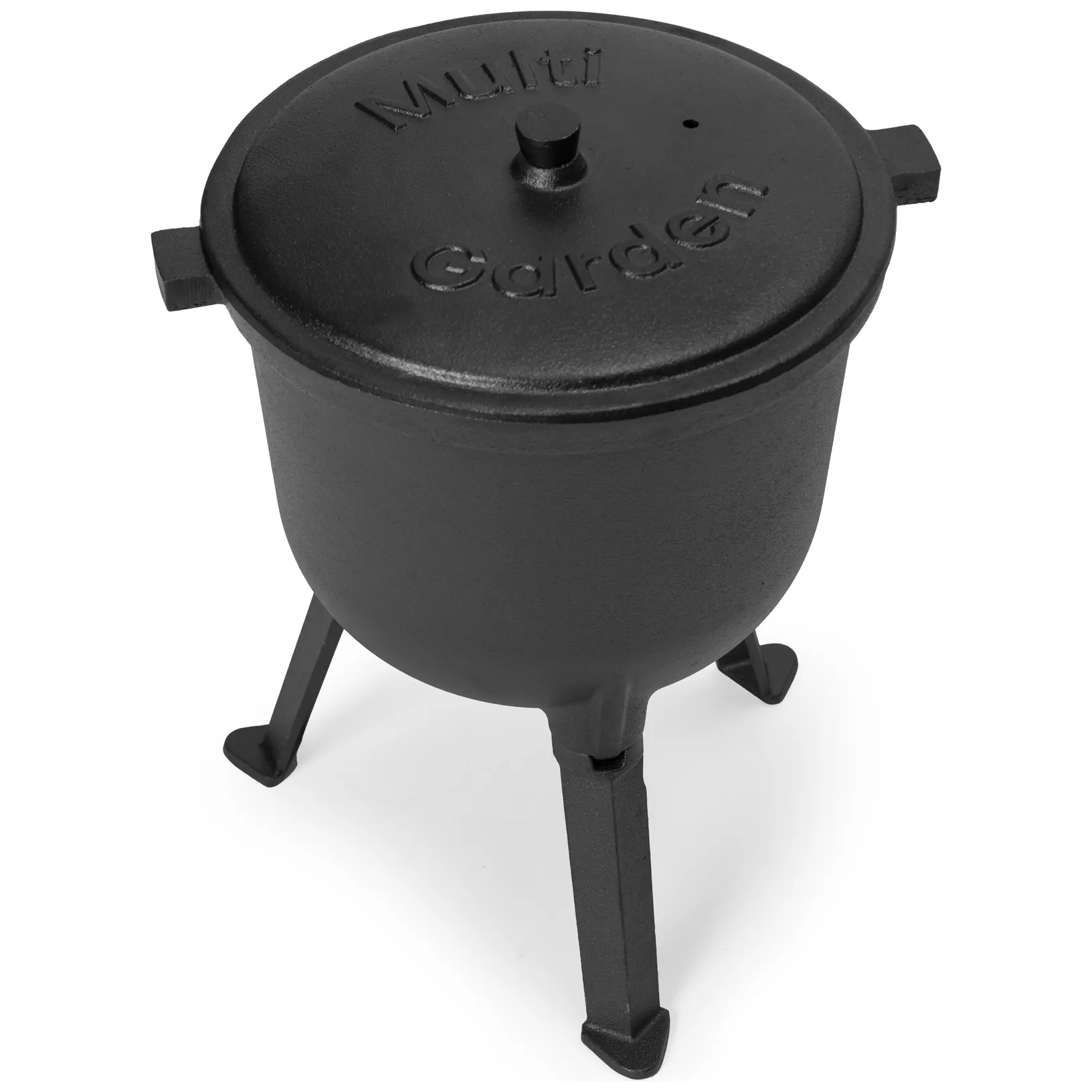 Kociołek żeliwny emaliowany 8L stojący garnek myśliwski ognisko grill MultiGarden - obrazek 6