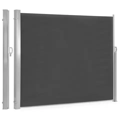 Składana markiza 300x180 cm boczna roleta parawan do ogrodu na taras antracyt MultiGarden