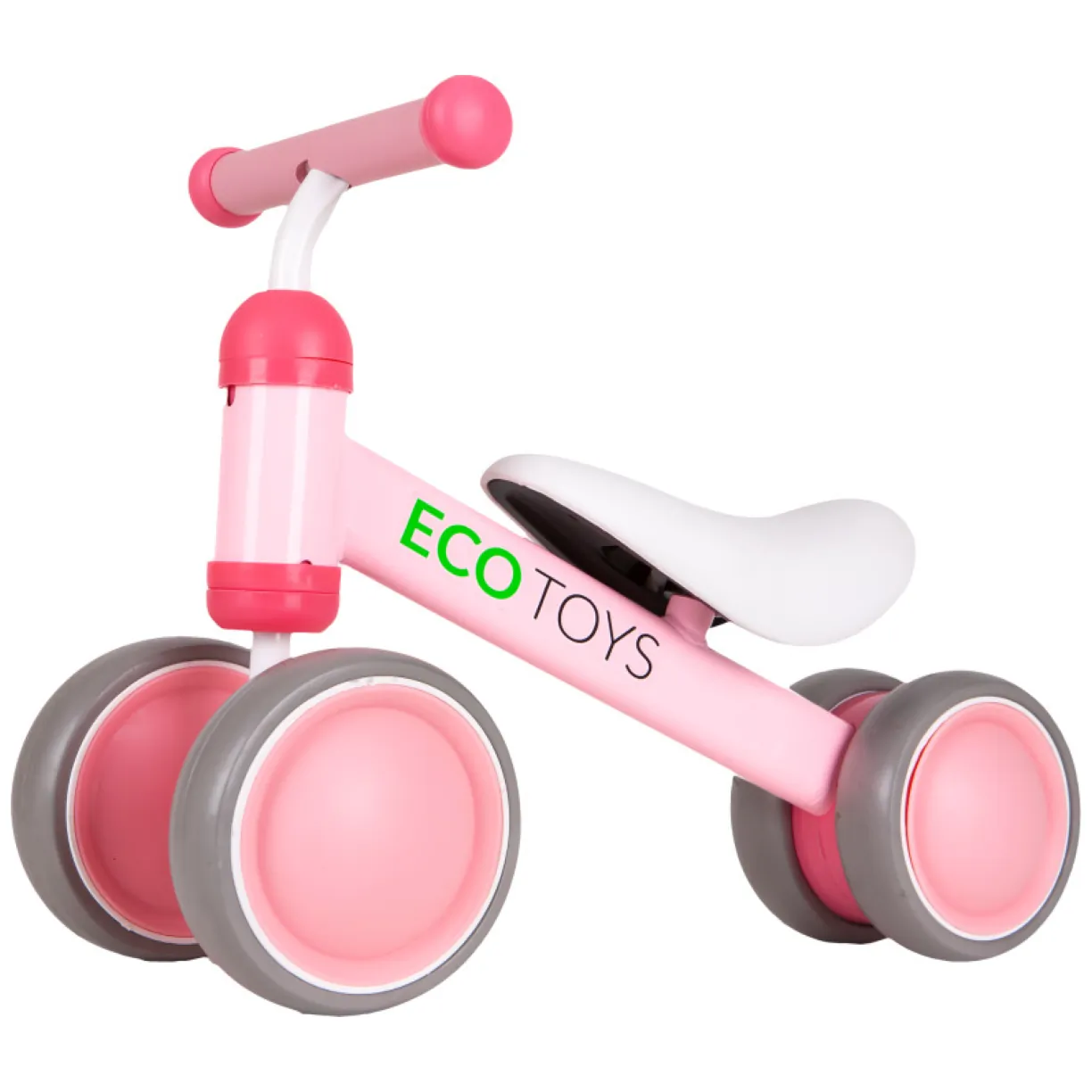 Rowerek biegowy treningowy mini rower dla dzieci różowy ECOTOYS