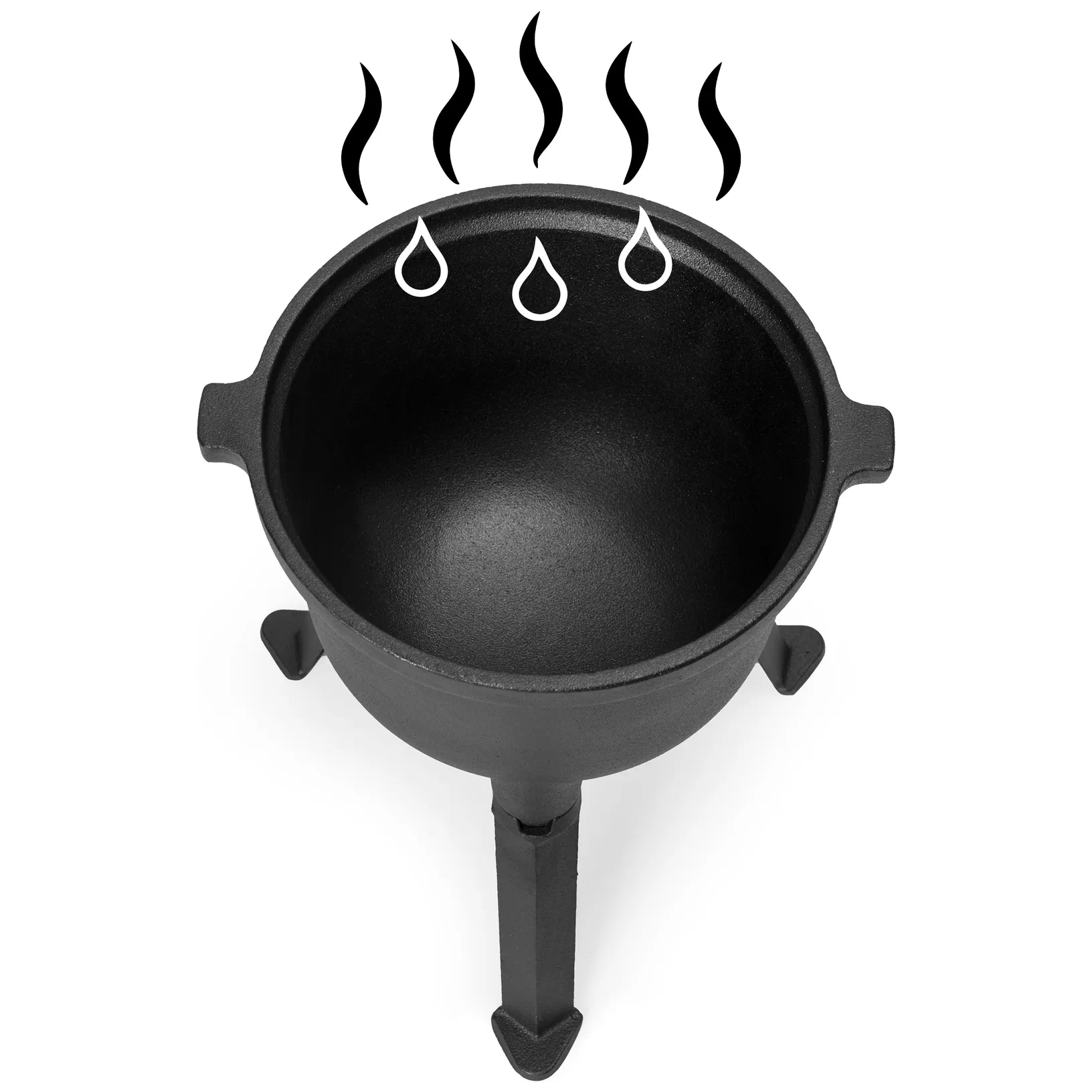 Kociołek żeliwny stojący 5L garnek myśliwski ognisko grill MultiGarden - obrazek 6