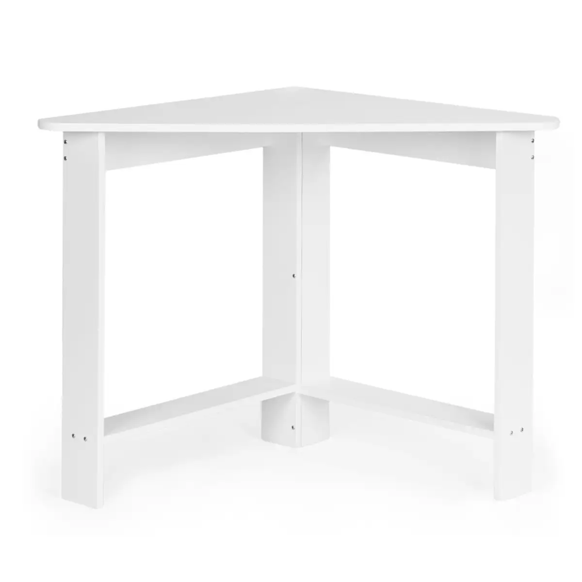 Nowoczesne biurko komputerowe narożne białe ModernHome - obrazek 4