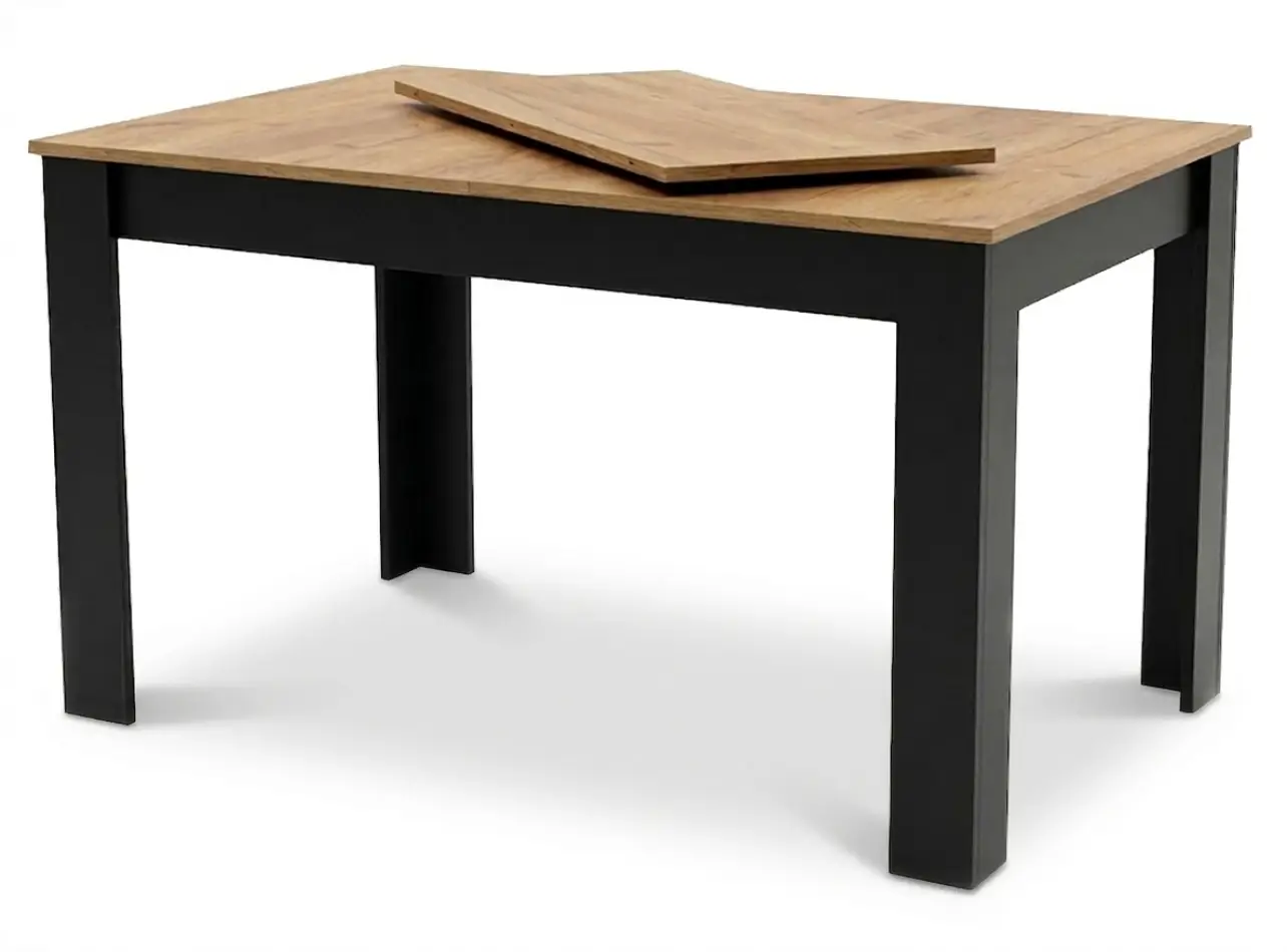 Stół rozkładany prostokątny 120-160x80 cm do kuchni jadalni dla 4-6 osób dąb craft - obrazek 2