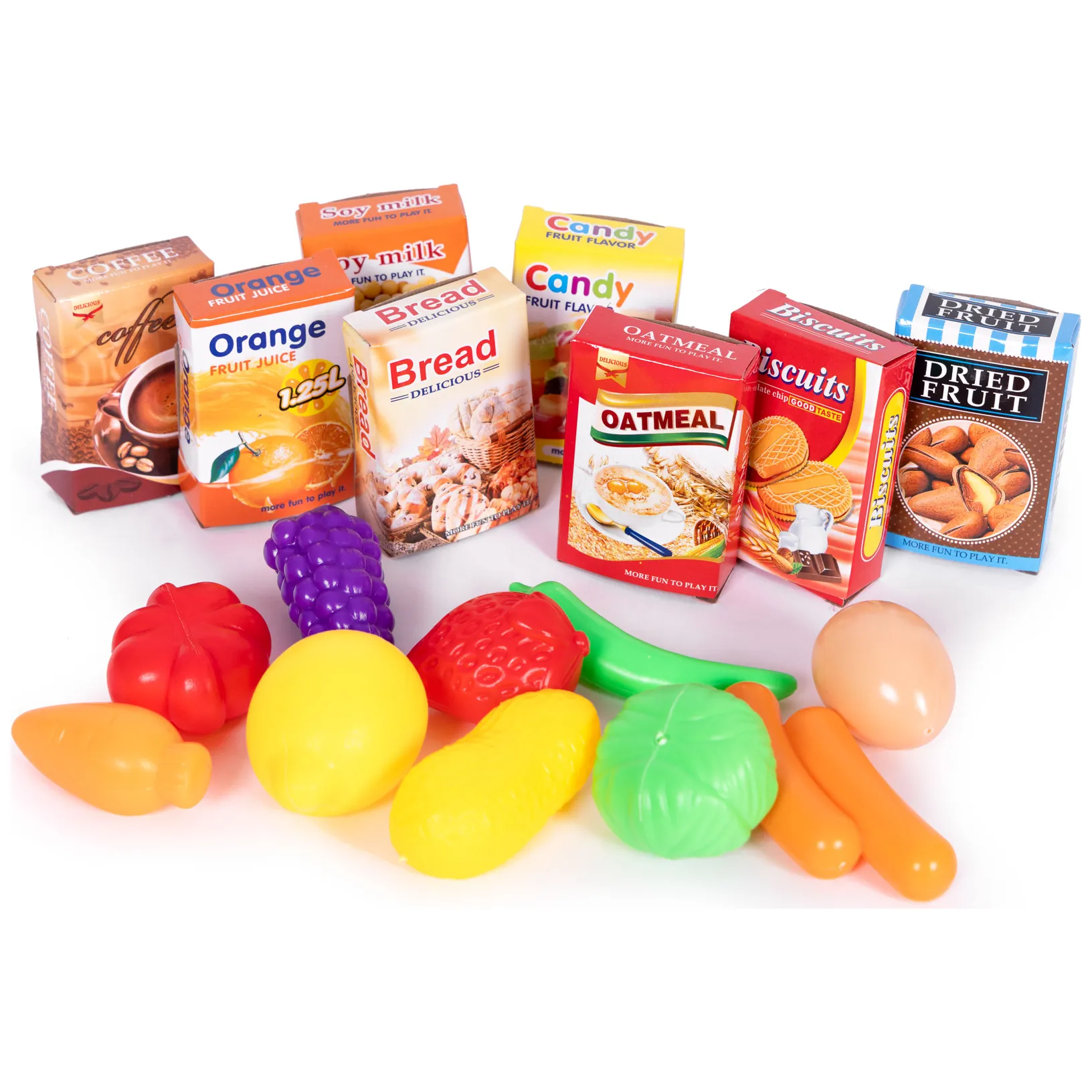 Wózek na zakupy sklepowy do supermarketu kuchni 18 akcesoriów różowy - obrazek 7