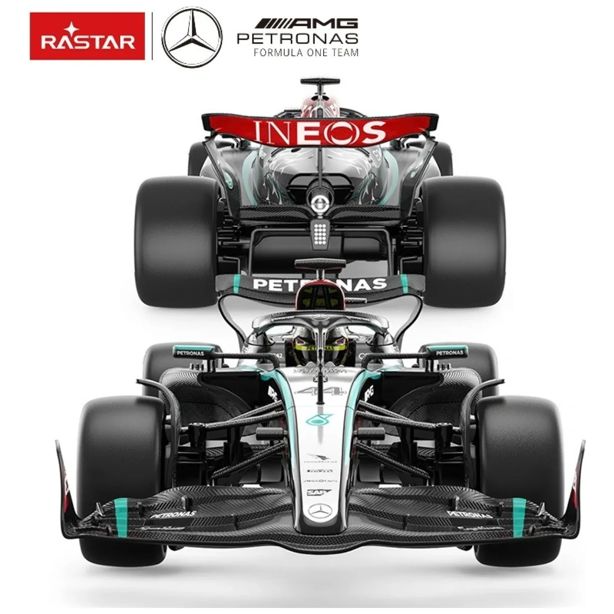 Samochód zdalnie sterowany Mercedes AMG F1 W15 E R/C skala 1:12 Rastar 10250 - obrazek 5