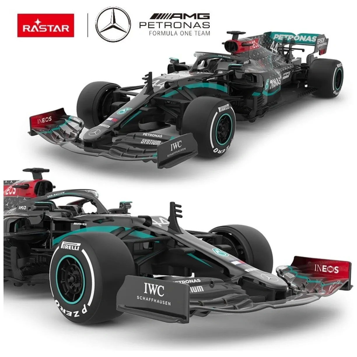 Samochód zdalnie sterowany Mercedes-AMG F1 W11 EQ Performance R/C skala 1:18 Rastar 98500 - obrazek 7