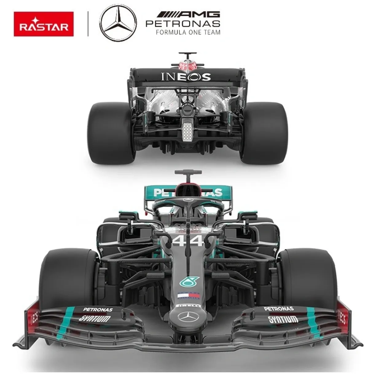 Samochód zdalnie sterowany Mercedes-AMG F1 W11 EQ Performance R/C skala 1:18 Rastar 98500 - obrazek 8