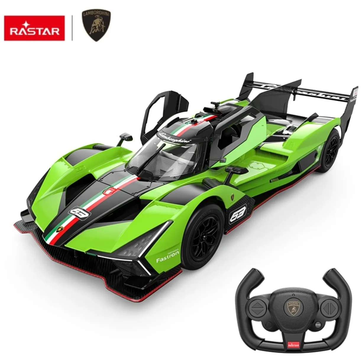 Samochód zdalnie sterowany Lamborghini SC63 LMDH R/C skala 1:14 Rastar 10150 - obrazek 2