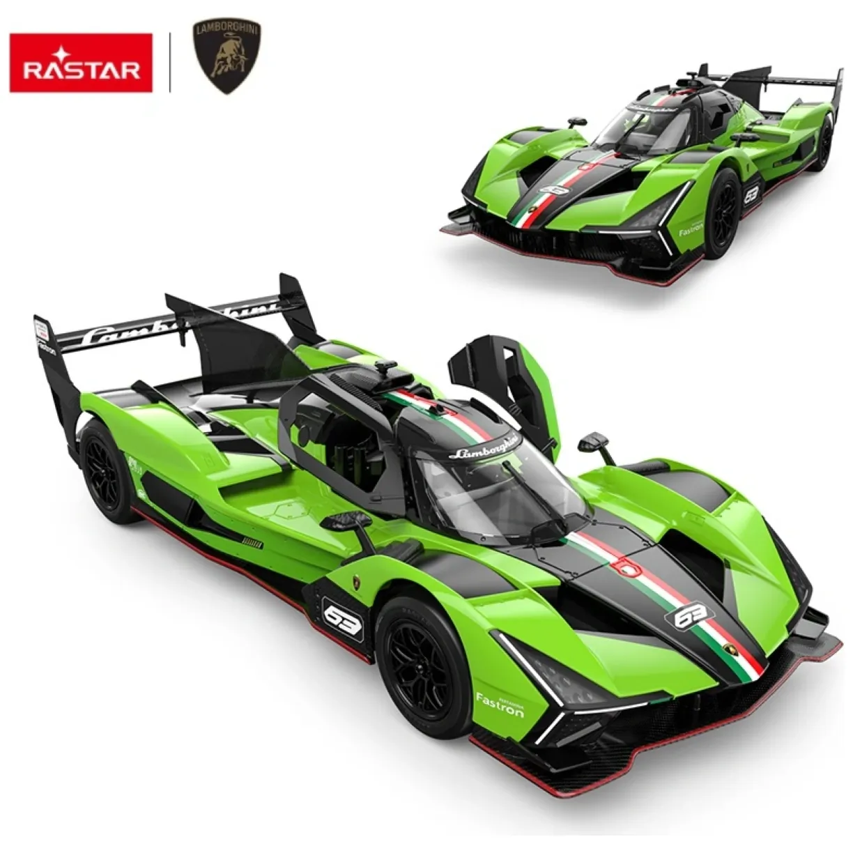 Samochód zdalnie sterowany Lamborghini SC63 LMDH R/C skala 1:14 Rastar 10150 - obrazek 5