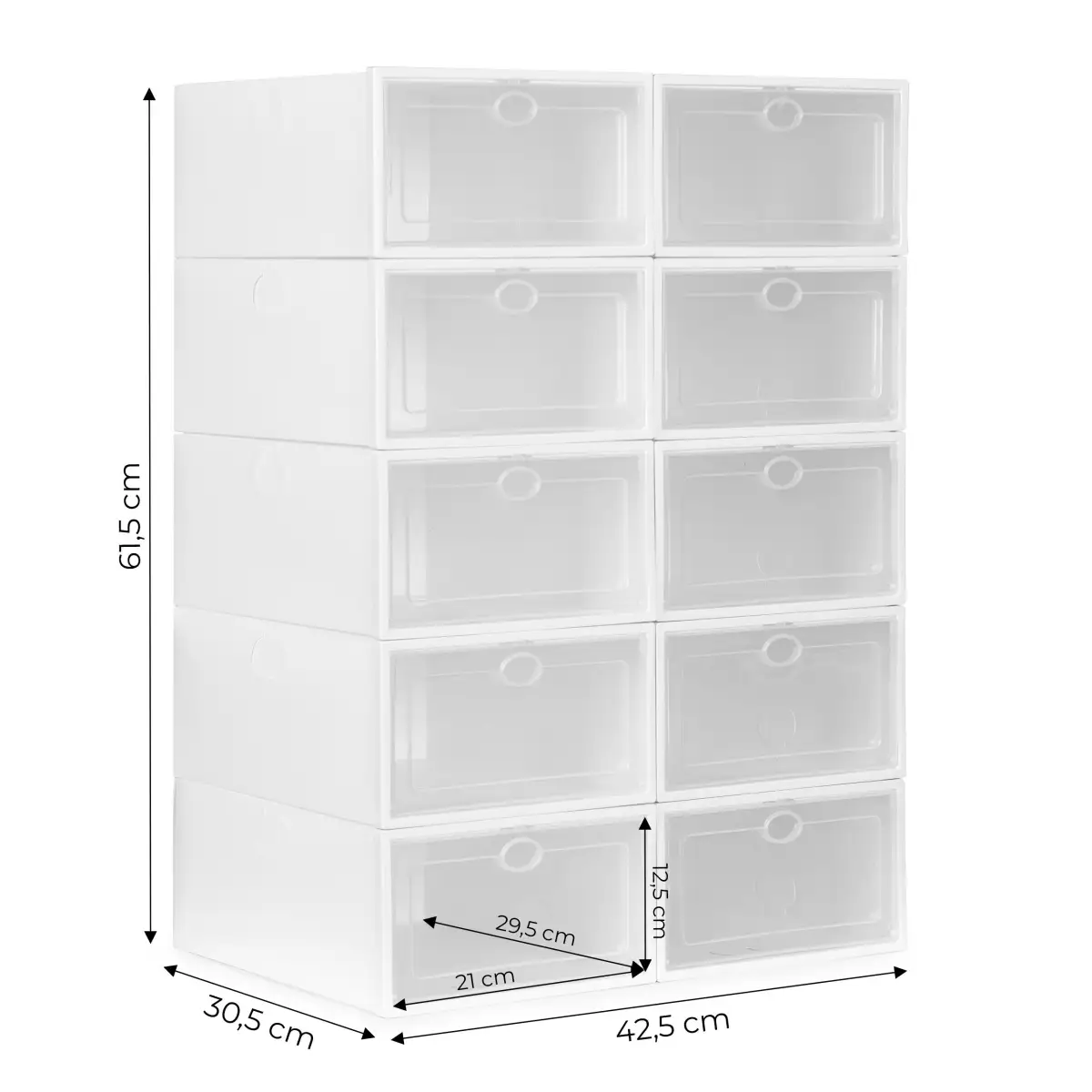 Szafka modułowa na buty organizer 10 modułów ModernHome - obrazek 8